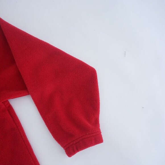 Vintage Perry Ellis America Red Quarter Zip Outdoor Fleece Pullover Sweater L - Picture 4 of 9